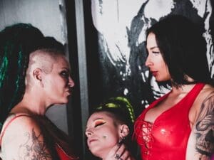 Lena Desire in Dänemark am Set